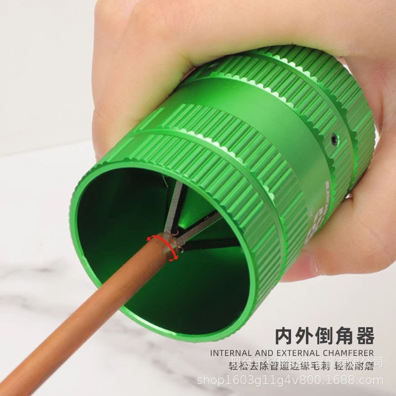 English version ST-209 copper tube chamfering tool, Shengba internal and external reamers, copper tube refrigeration tool, deburring scraper Specification drawing