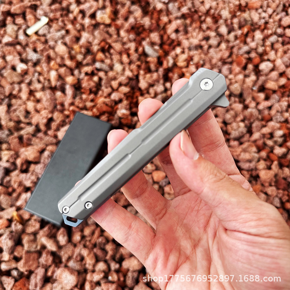 CNC craft mechanic folding knife, outdoor high-hardness sharp knife, inner bearing portable knife, Commander Second generation Specification drawing