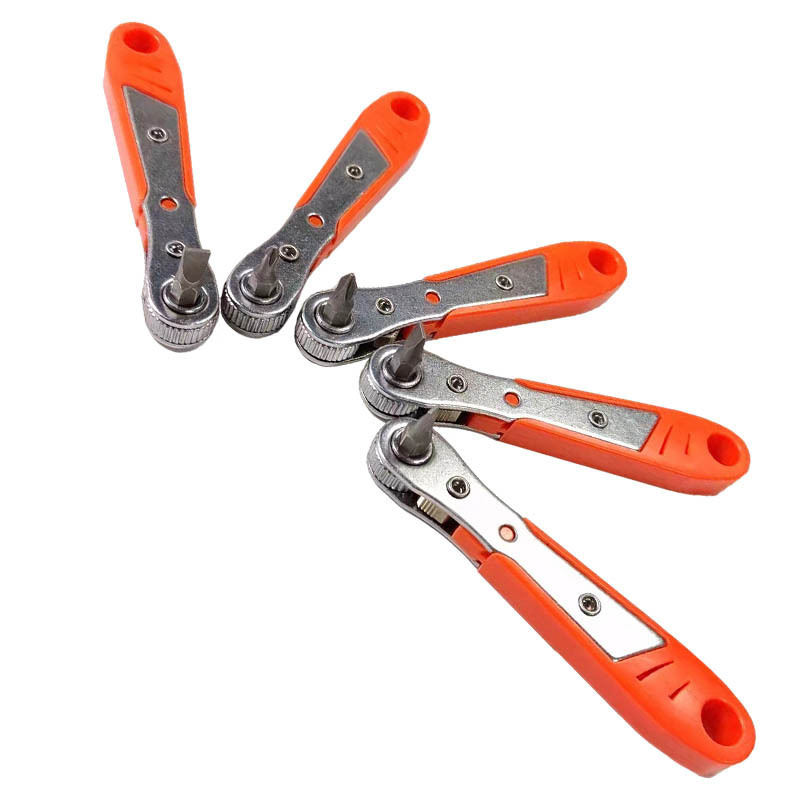 Cross-border mini 36-tooth ratchet screwdriver for narrow space repair, socket with forward and reverse rotation L-bend wrench full figure