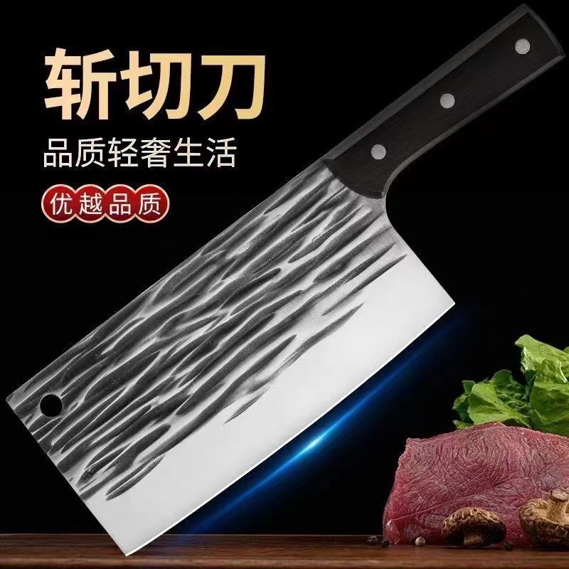 In Yangjiang, there is a 20-yuan model of stainless steel hand-forged kitchen knives for street vending, household bone-cutting knives and kitchen knives Application Scenario
