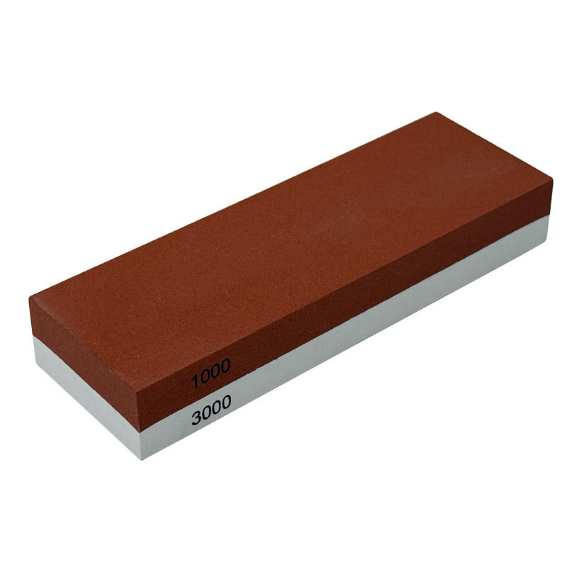 Kitchen household oilstone whetstone, white corundum, red, blue and yellow, thick and thin double-sided whetstone set, 18 whetstone strip manufacturer Item Picture