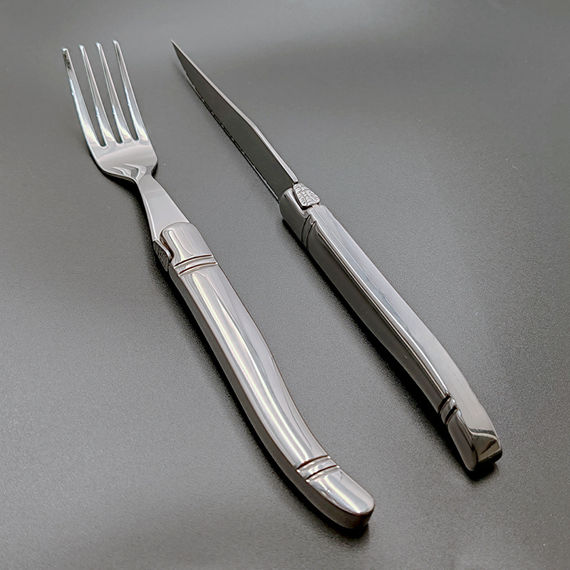 Factory direct sales of high-quality steak knife and fork sets, stainless steel Western-style knives and tableware, stainless steel handles, steak knives and forks Application Scenario