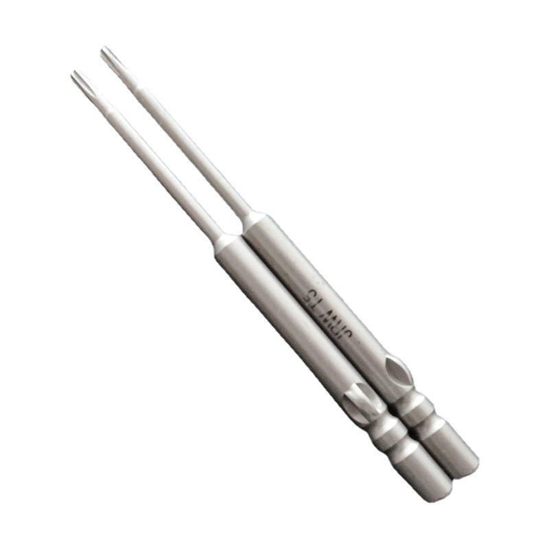 JRW plum blossom electric screwdriver head 800 hardened strong magnetic chrysanthemum screwdriver screwdriver head S2 steel screw head knife tungsten steel Item Picture