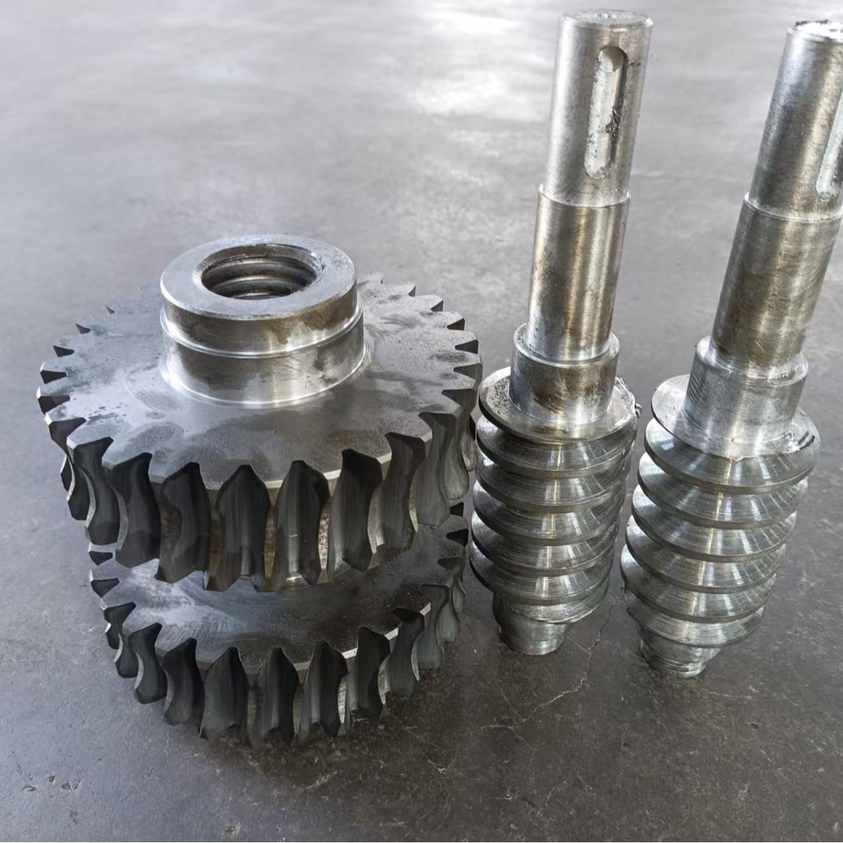 Plate rolling machine worm gear and worm set, high-strength copper alloy worm gear accessories, mechanical transmission components, provided drawings or samples Specification drawing