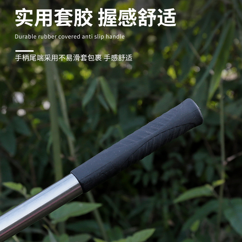 Sickle, grass cutter, agricultural tool, extended handle, sickle, grass cutter, manual firewood cutting, pruning, firewood cutting frame, tree cutting Application Scenario
