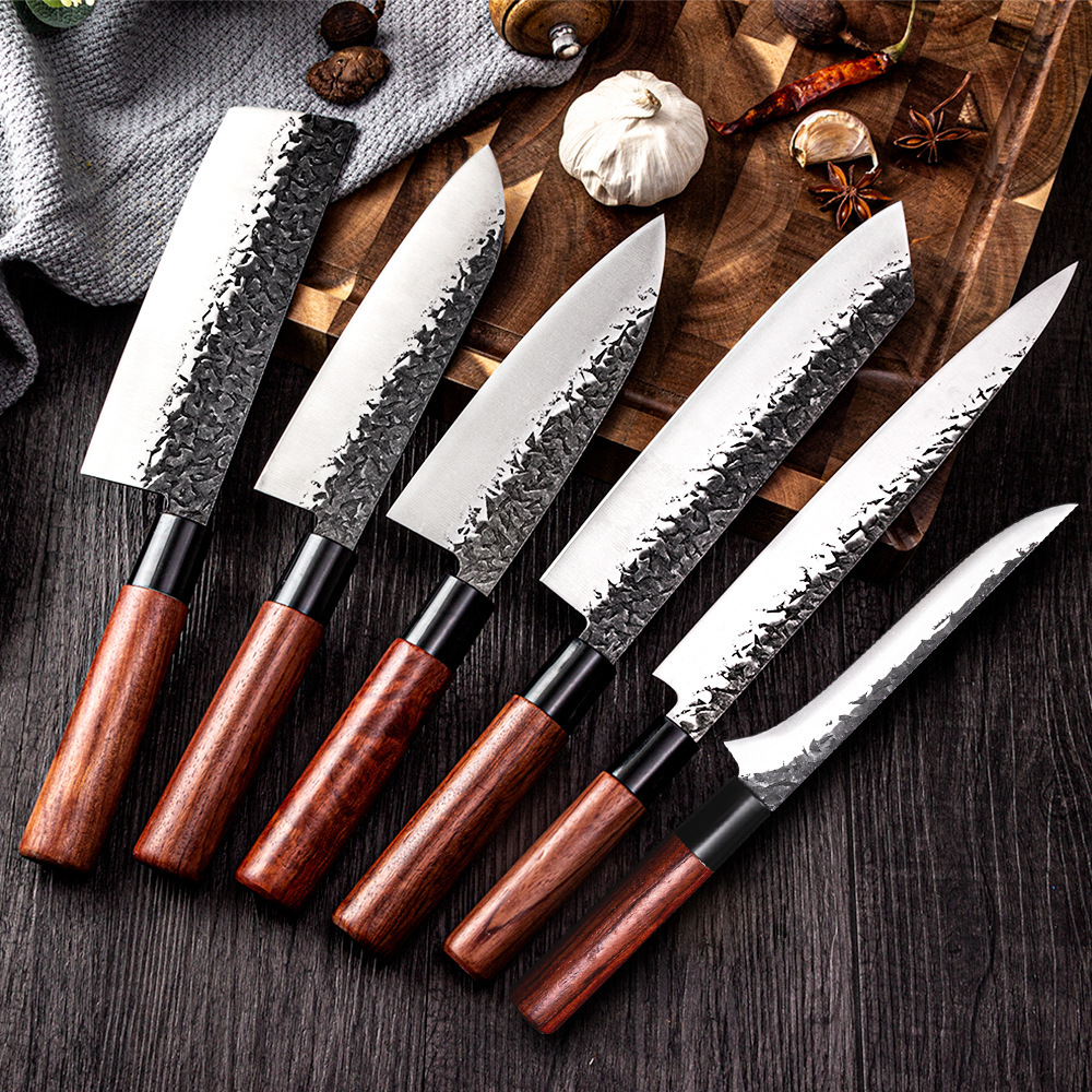Hammered Japanese cooking knife, salmon fillet blade sashimi knife, chef's boneless knife, chef's sushi fish slice kitchen knife full figure