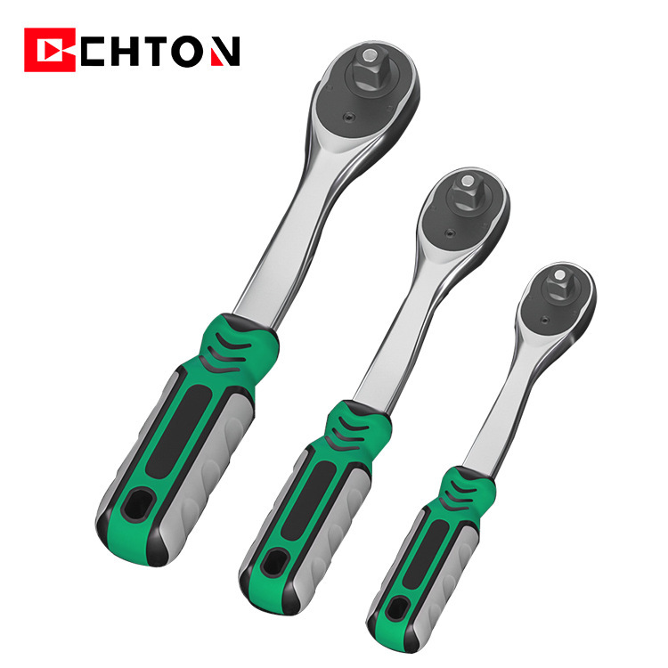 High-end 72-tooth bidirectional large, medium and small fly quick-bending handle effort-saving ratchet drop wrench tools are highly precise full figure