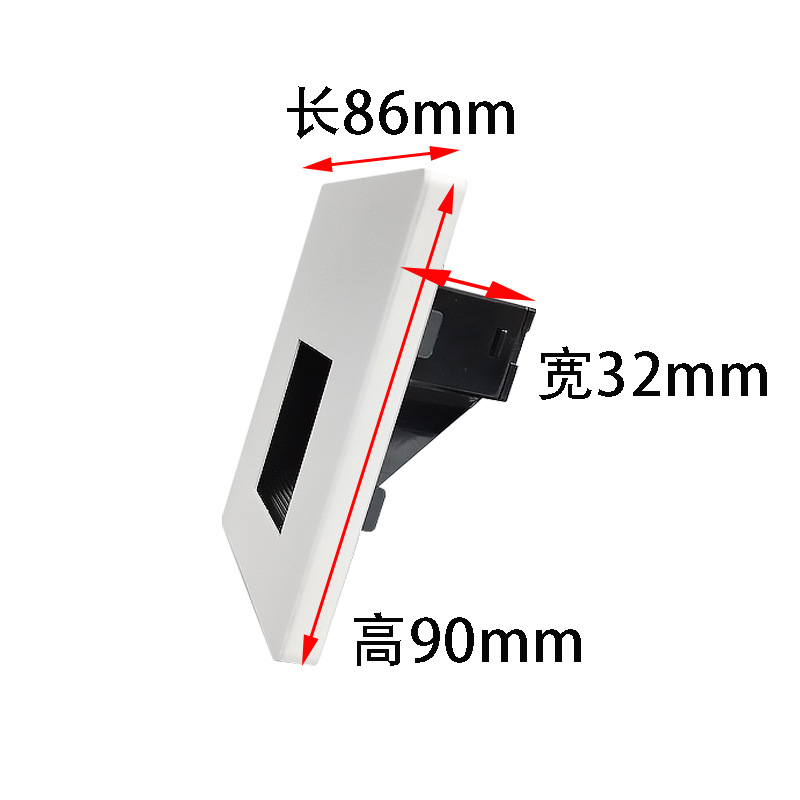 86-type embedded floor foot light, stainless steel LED indoor sensor step, staircase, corner, corridor night light Item Picture