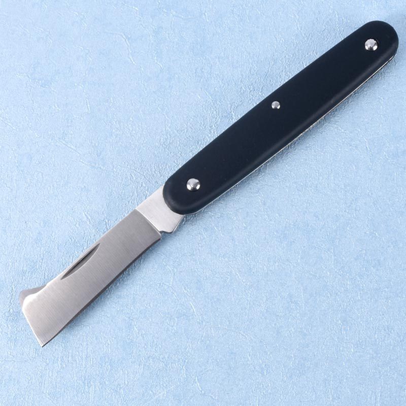 The manufacturer supplies outdoor garden knives, grafting knives, PP plastic single opening folding knives, and 3CR13 stainless steel grafting knives for wholesale Specification drawing