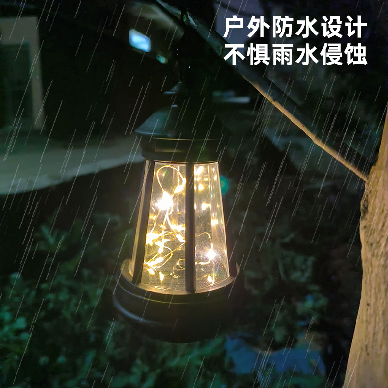 Solar-powered dog lantern, garden night light, outdoor waterproof light, decorative garden road street light, cross-border solar retro Application Scenario