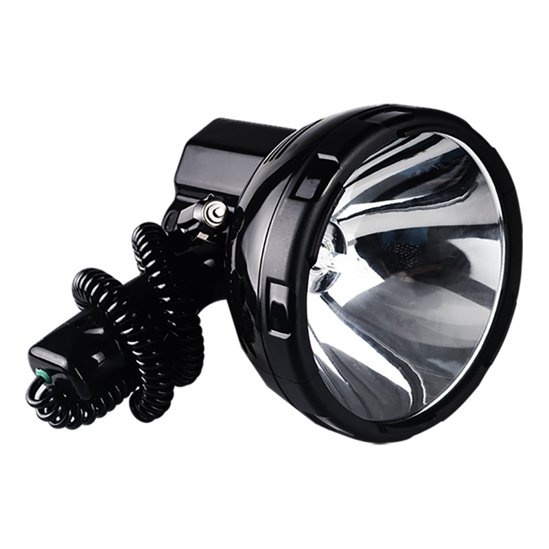 35W-220W handheld high-intensity searchlight, car cigarette lighter, maintenance light, Marine xenon searchlight, external battery Item Picture