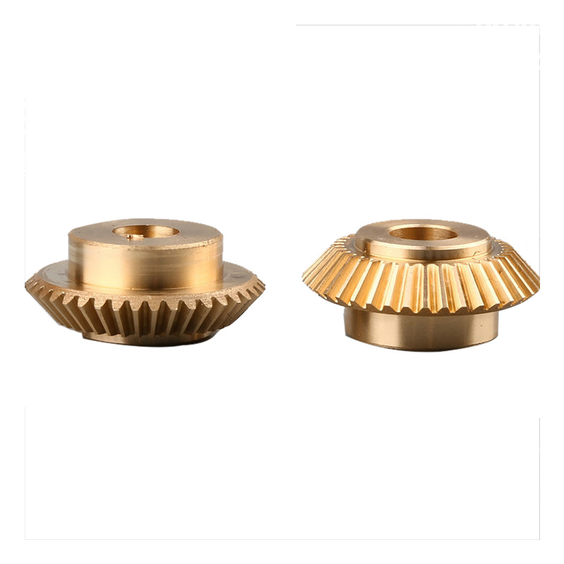 The manufacturer processes non-standard copper bevel gear transmission gears, small module bevel copper gears, and mechanical bevel gears Item Picture