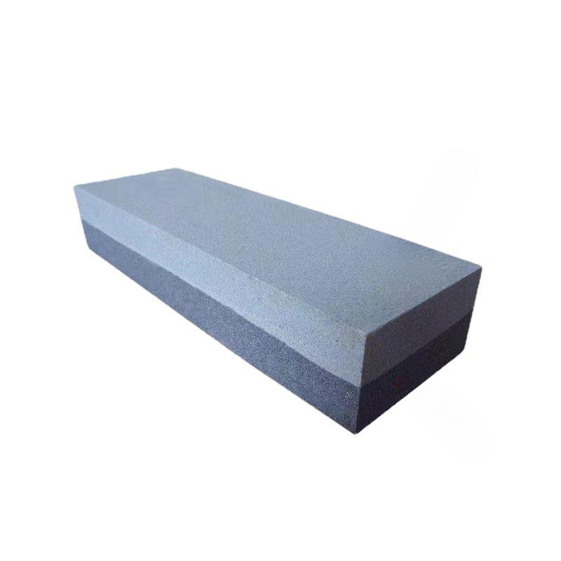 Household kitchen knife sharpener, natural oilstone strip whetstone with base, chef's special double-sided coarse and fine whetstone, knife sharpener Item Picture