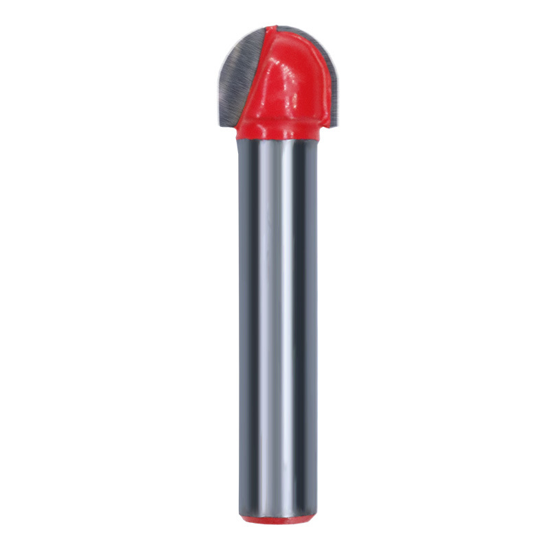 Round bottom knife, woodworking milling cutter, slotting tool, 1/4 trimming machine, cutter head, engraving machine, semi-circular knife, bakelite milling round bottom knife Item Picture