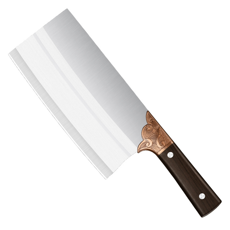 This is a popular stainless steel kitchen knife on Douyin and Kuaishou. It is sharp and durable for cutting meat and slices, as well as for household kitchen chopping and hotel chef knives Item Picture