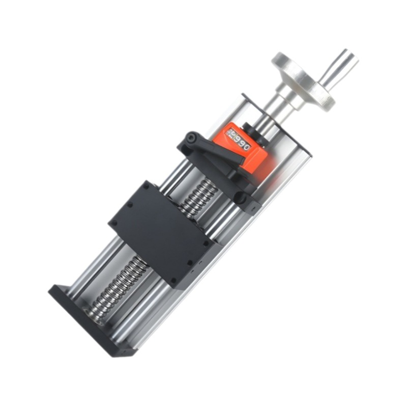 Manufacturer's linear lead screw manual digital display slide module, displacement adjustment platform, cross-shaped module, linear slide module Item Picture