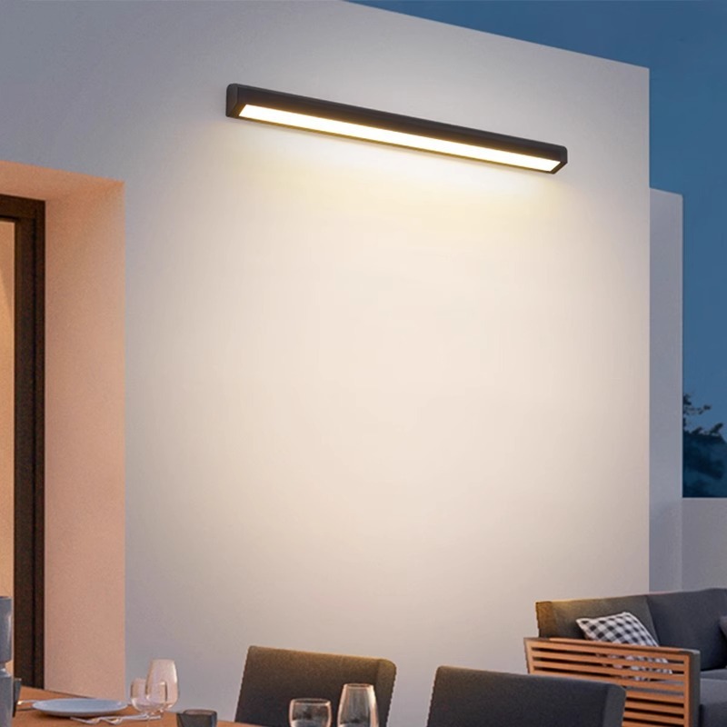 New indoor entrance simple rainproof outdoor long strip LED outdoor long strip light, ultra-bright wall lamp for foyer and balcony Specification drawing