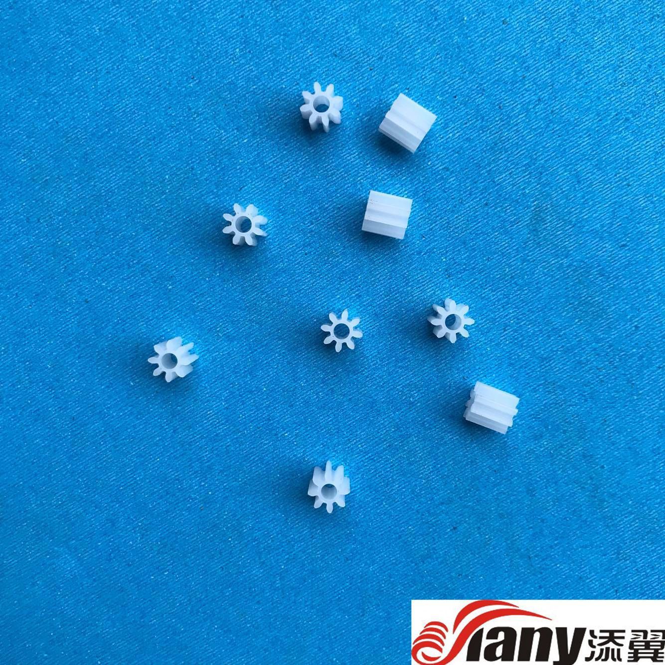 Factory direct sales of plastic cylindrical motor gears 1008A. Good tooth shape, less prone to chipping, as tough as plastic gears Specification drawing