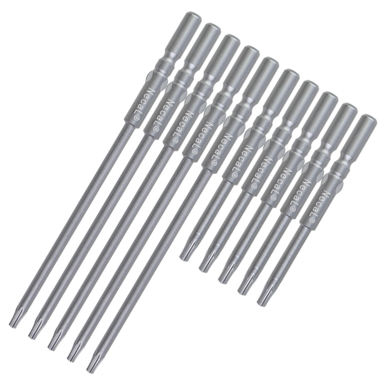 Nigao S2 material 801 plum blossom electric screwdriver bit with hole star-shaped electric screwdriver bit, screwdriver head, 5mm round handle screwdriver tip Item Picture