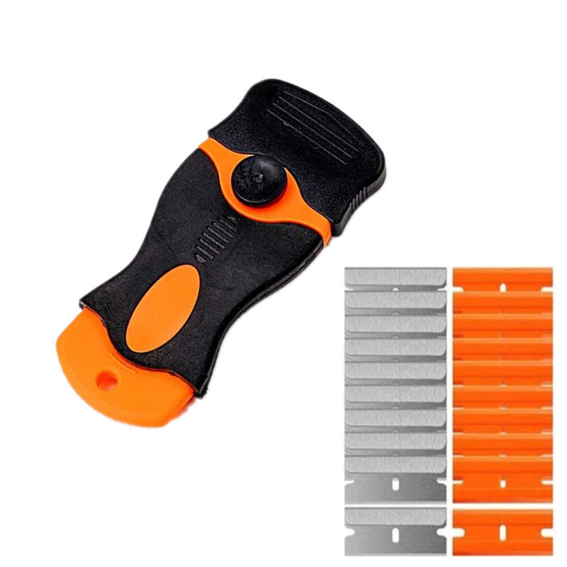 Extended glue removal small scraper, car film application tool, daily cleaning small shovel, cross-border multi-functional double-head decontamination undefined