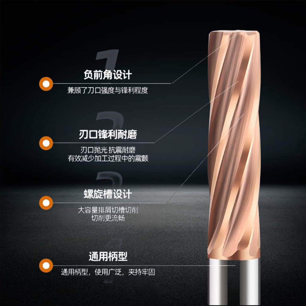 60-degree imported hard alloy reamer H7 high-precision coated tungsten steel spiral reamer lengthening machine drill bit straight shank Specification drawing