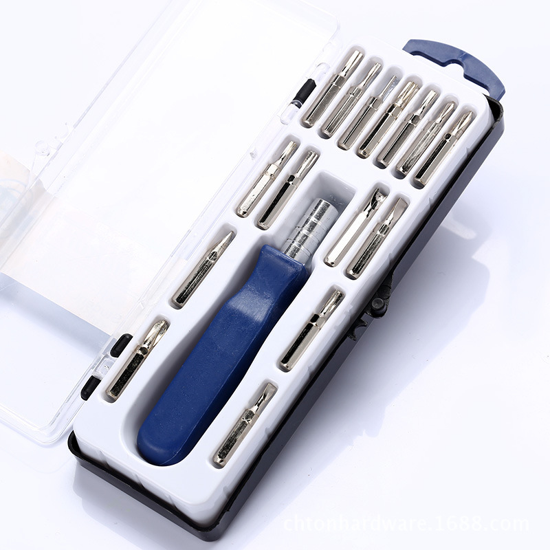 16-in-1 screwdriver, multi-functional screwdriver set, gift small screwdriver, multi-functional bit, magnetic screwdriver full figure