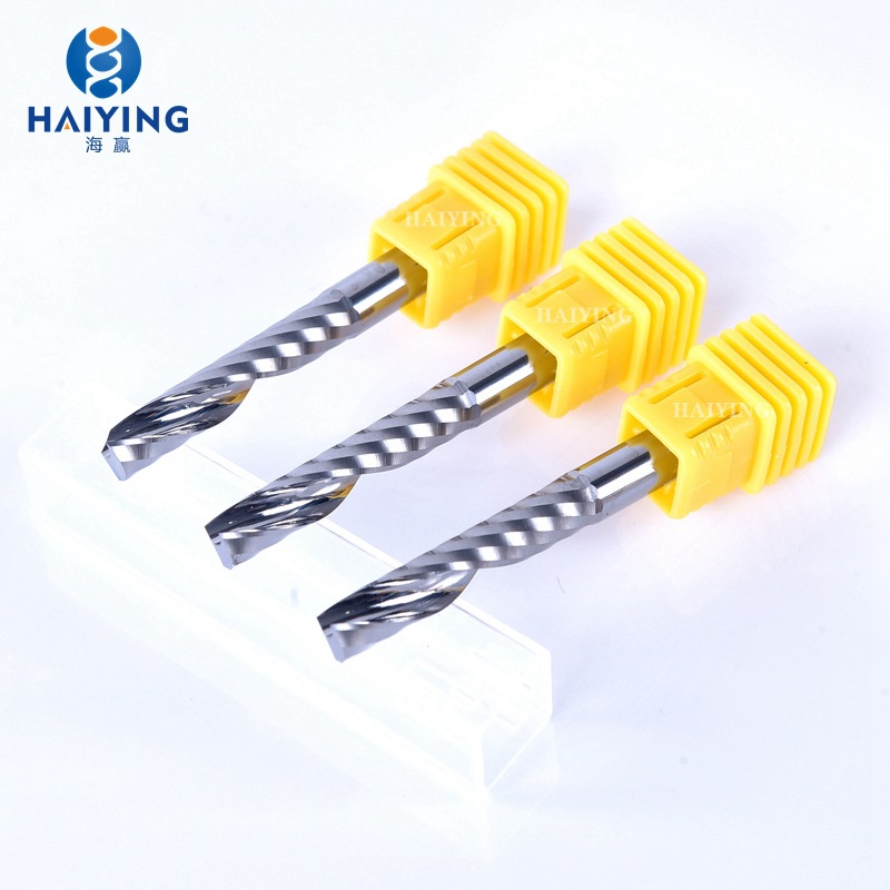 Haiying 3.175 engraving cutter, single-edge helical milling cutter, acrylic, pvc wood, plastic plate engraving milling cutter details Picture