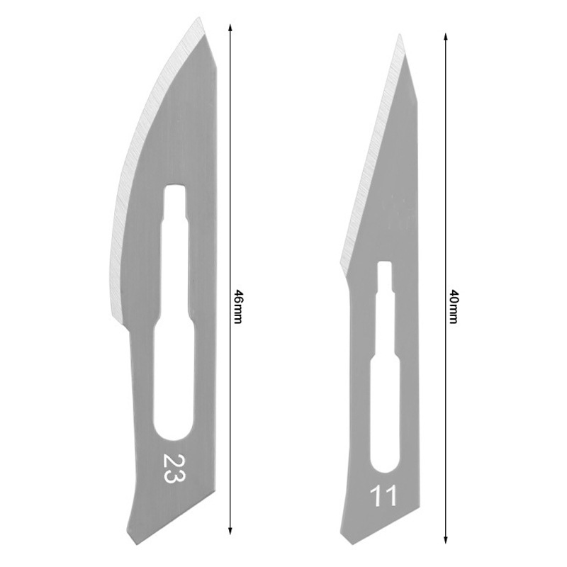 Engraving art blade storage box, surgical knife handle No. 11, No. 23 blade set, mobile phone repair and disassembly assistance Specification drawing