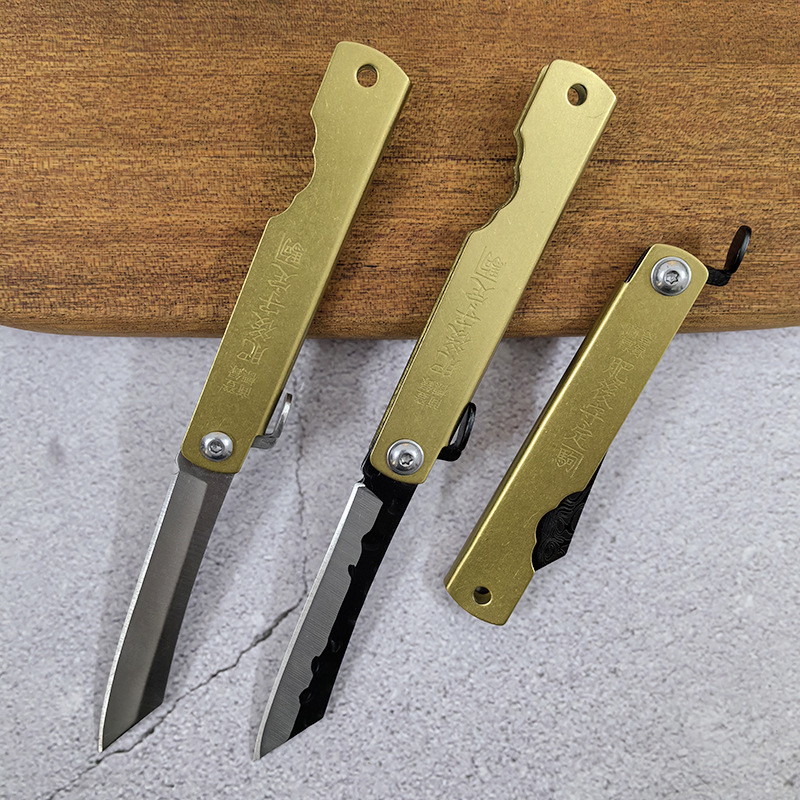Outdoor folding knife, portable high-hardness multi-functional knife, mini parcel unpacking knife, camping fruit knife details Picture