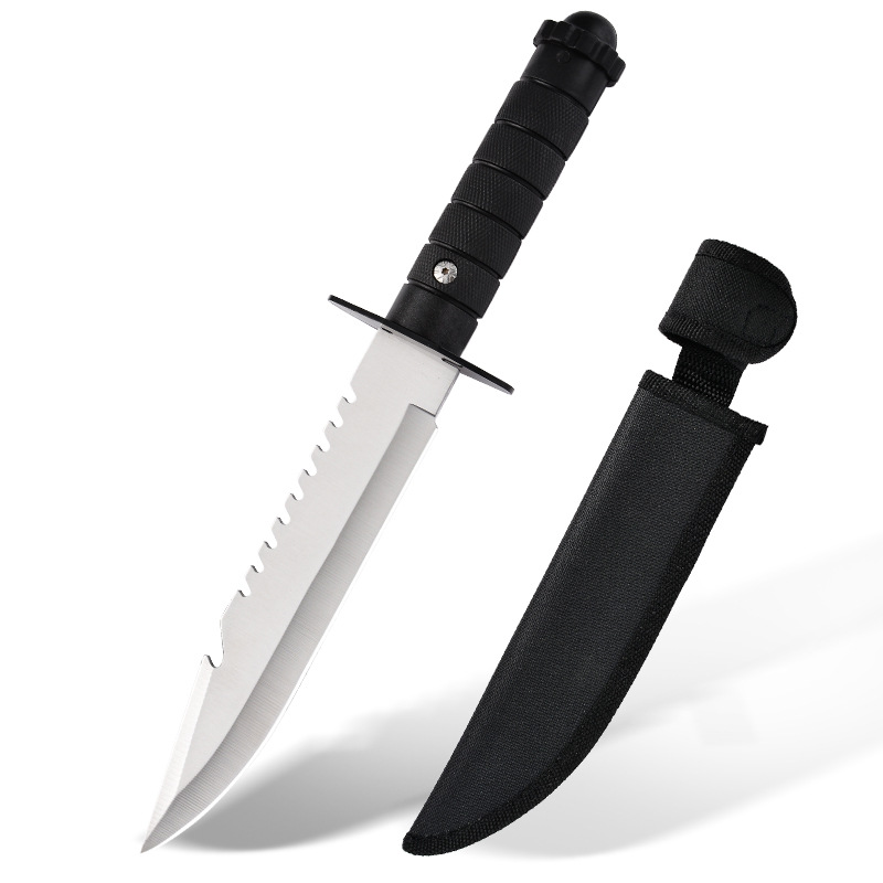 Outdoor high-hardness multi-functional knife, stainless steel knife, outdoor camping knife, wilderness survival knife, portable knife straight undefined