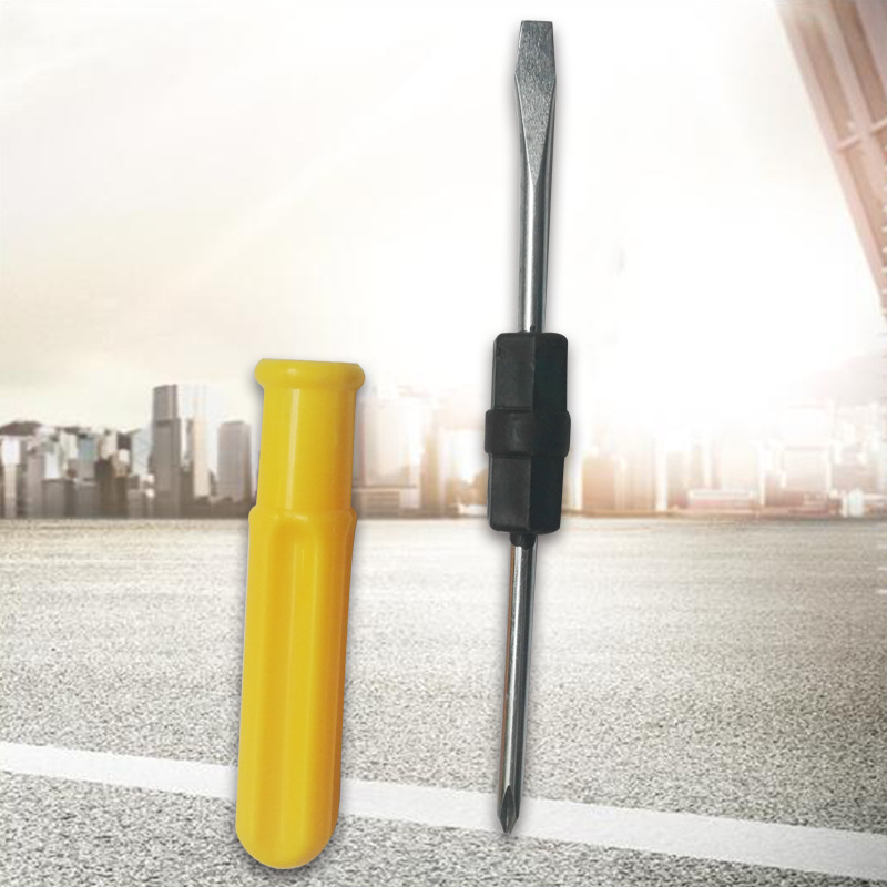 3-inch dual-purpose screwdriver, 45 # steel, round magnetic, factory gift, home repair details Picture