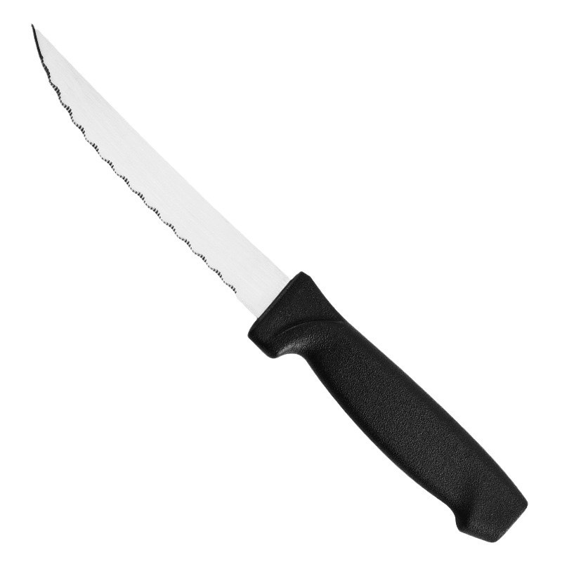 Wholesale PP handle steak knife, 420 stainless steel steak knife with serrated teeth, Western-style dining knife, hotel and restaurant steak knife Item Picture