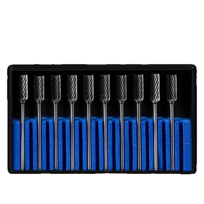 A2.35mm hard alloy rotary file tungsten steel grinding head cylindrical diamond milling cutter A2.35mm Golden Eagle Item Picture
