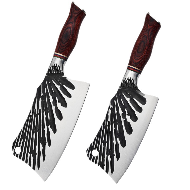 Wholesale of household forged kitchen knives, kitchen slicing and meat cutting sets, sharp and high-hardness chrome steel knives from the source factory Item Picture