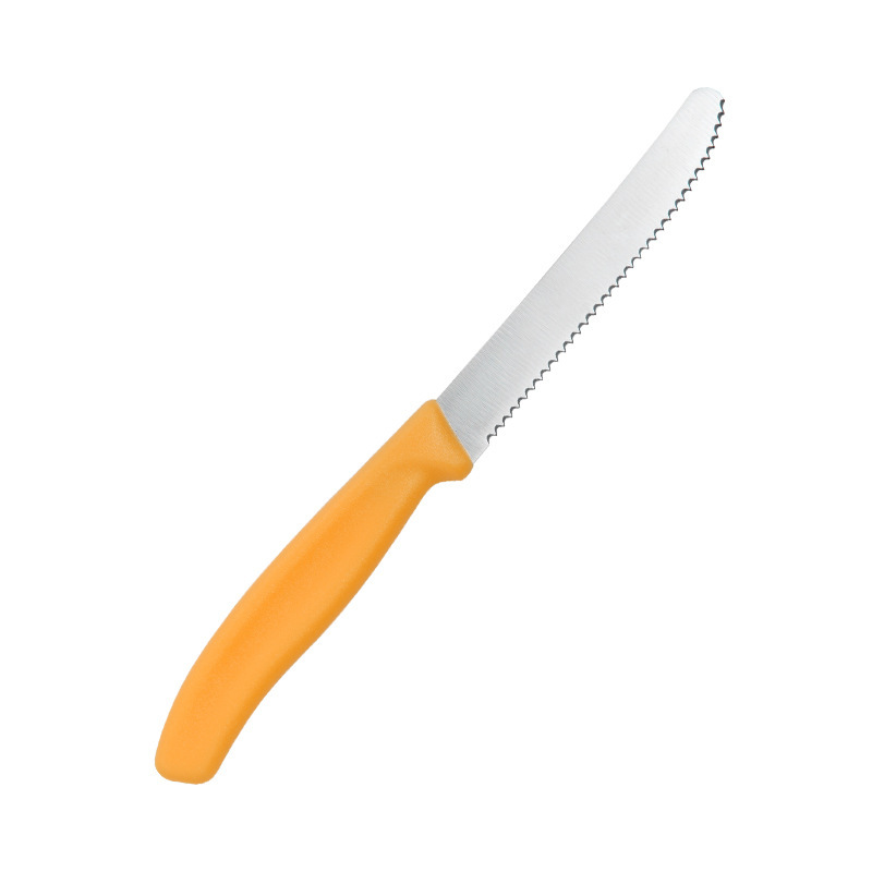 Yangjiang's in-stock steak knives, stainless steel round-head knives, bread knives, steak knives, Western-style knives, steak and pork chop knives, serrated knives Item Picture