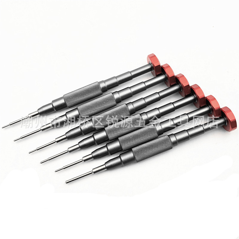 3D precision screwdriver 0.6Y pentagonal strong magnetic aluminum screwdriver Apple tail plug Android disassembly and repair Item Picture