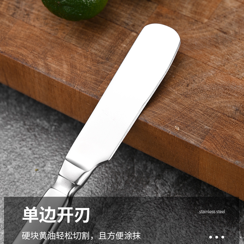 High-end forged stainless steel butter knife, butter knife, spatula, jam spreading knife, cheese dessert knife, cream spatula Application Scenario