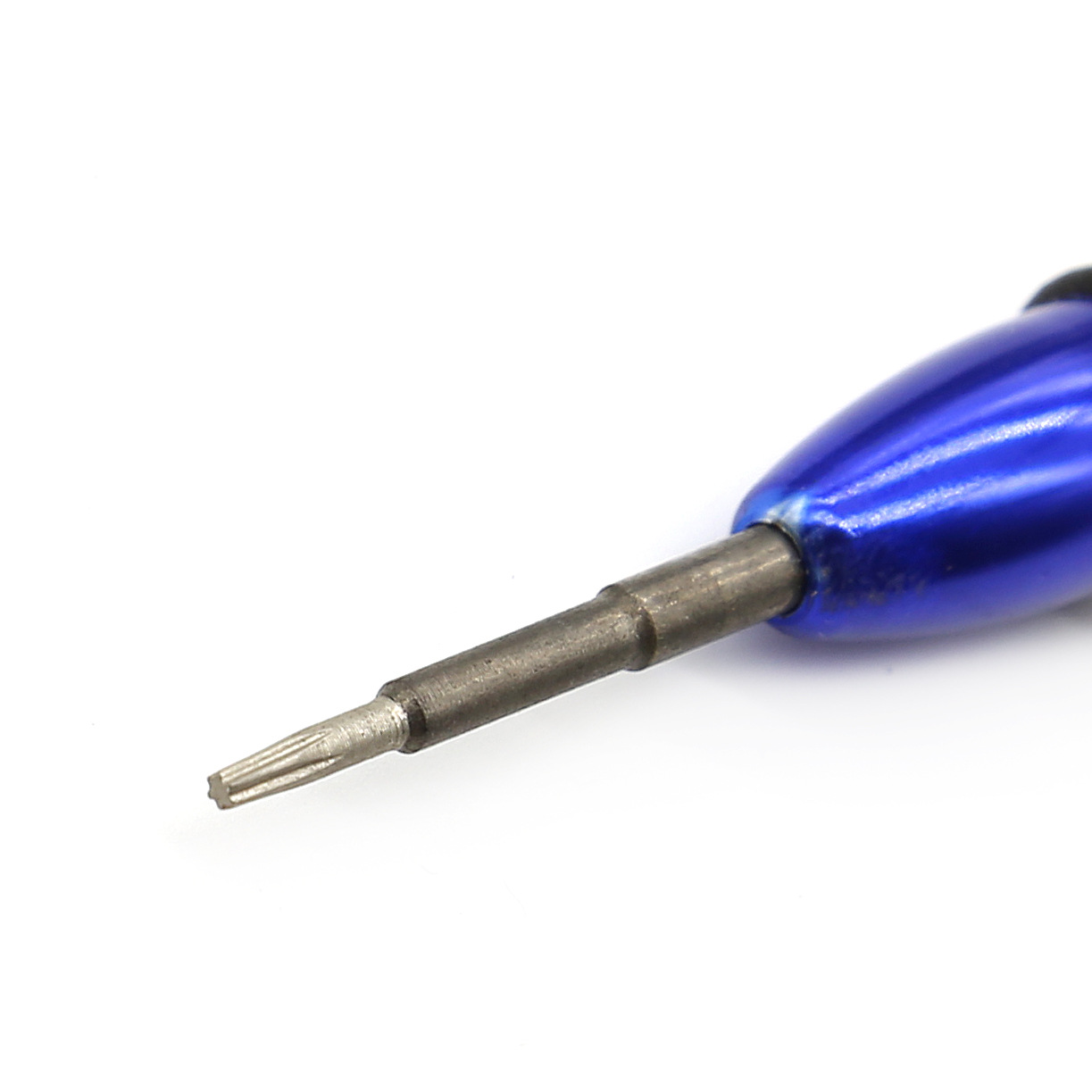 Small screwdriver, cross-shaped flat-head screwdriver, 0.8 pentagon, color aluminum handle, precision screwdriver, clock, communication and telecommunications screwdriver Item Picture