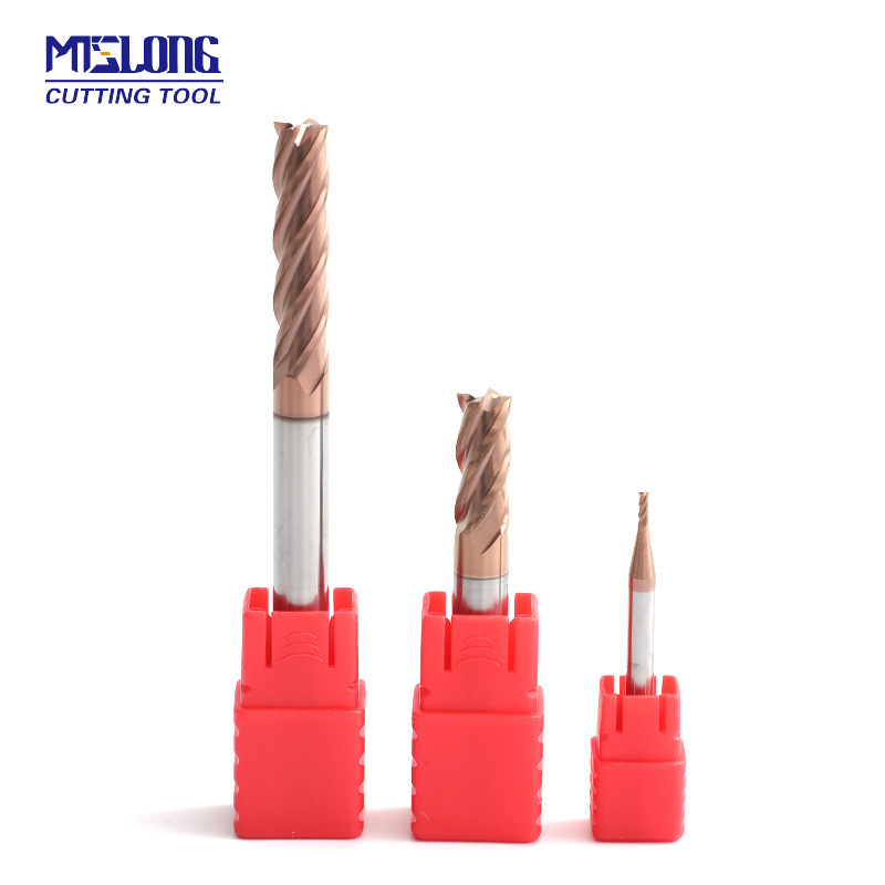 Wholesale of 55-degree tungsten steel milling cutters, 4-edge CNC vertical milling cutters, solid hard flat-bottom alloy milling cutters details Picture
