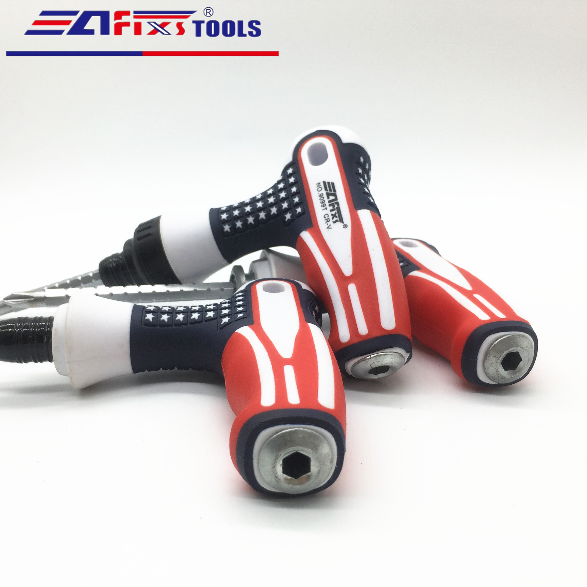 New type of T-shaped American flag handle telescopic ratchet screwdriver, quick multi-functional walking stick universal screwdriver Application Scenario