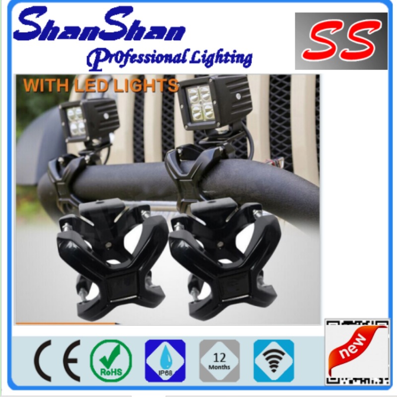 X-CLAMP universal X-bracket LED work light bracket for various types of off-road vehicle front bumpers full figure