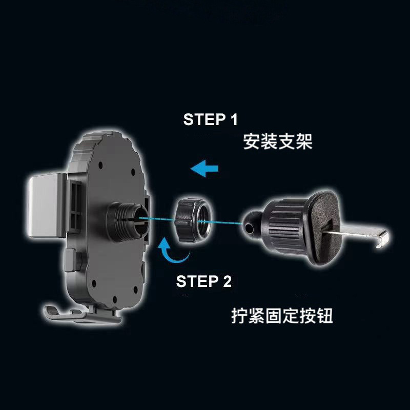HZ05车载出风口手机支架塑料手机支架出风口手机架车载手机支架汽车出风口手机架夹子详情6