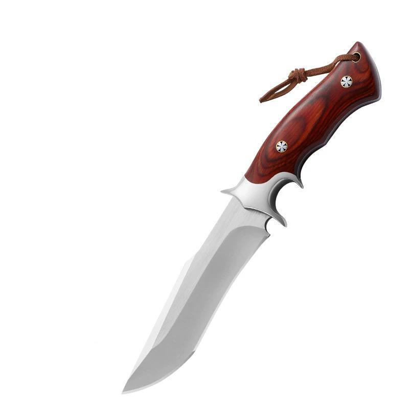 Pojiang M390 outdoor one-piece steel high-hardness sharp straight knife Fruit knife portable self-defense camping knife durable undefined