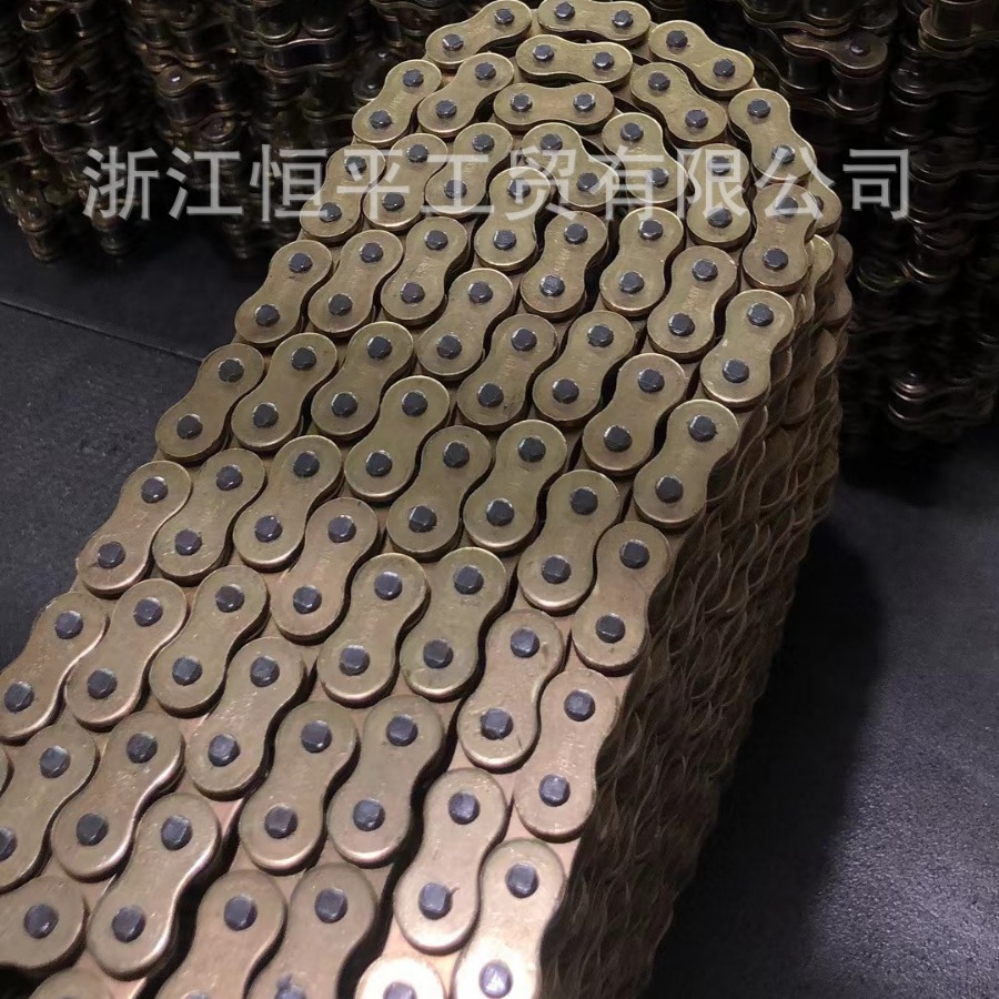 Factory direct sales of motorcycle chains with quality guarantee: 520H oil-sealed chains, 520HV-120L Specification drawing