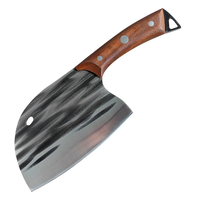 Longquan forging household kitchen knives, chicken, duck and fish cutting knives, meat selling knives, meat slicing knives, cross-border foreign trade sharp Item Picture