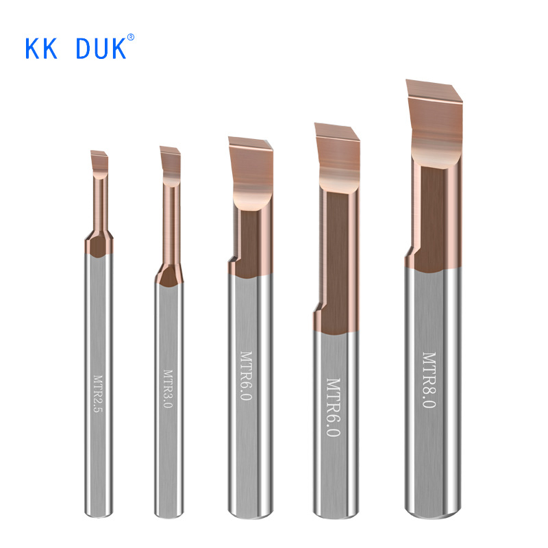 Tungsten steel small hole boring tool, micro-diameter inner hole boring tool, through-spindle lathe, MTR stainless steel alloy small bore tool Item Picture