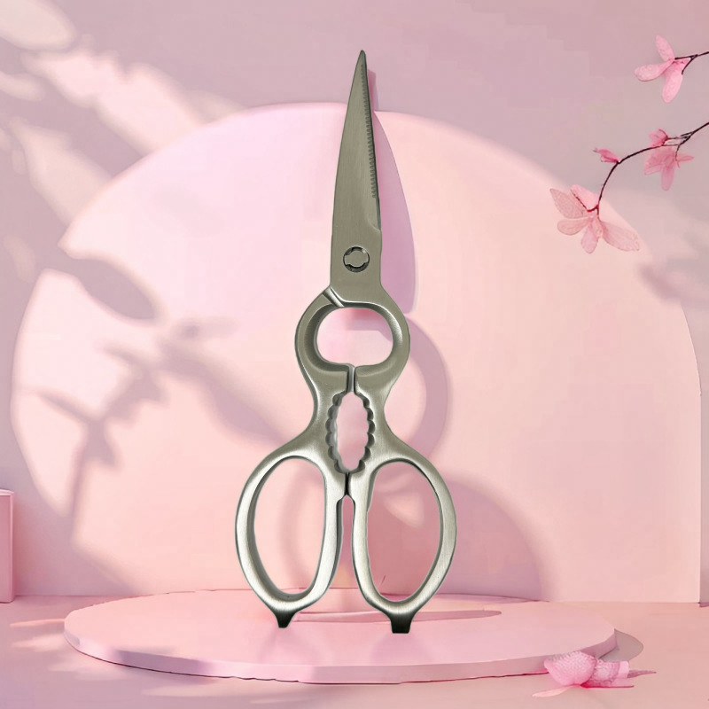 Kitchen 1021 all-stainless steel multi-functional disassemblable gourd-shaped scissors, factory direct sales of stainless steel multi-functional full figure