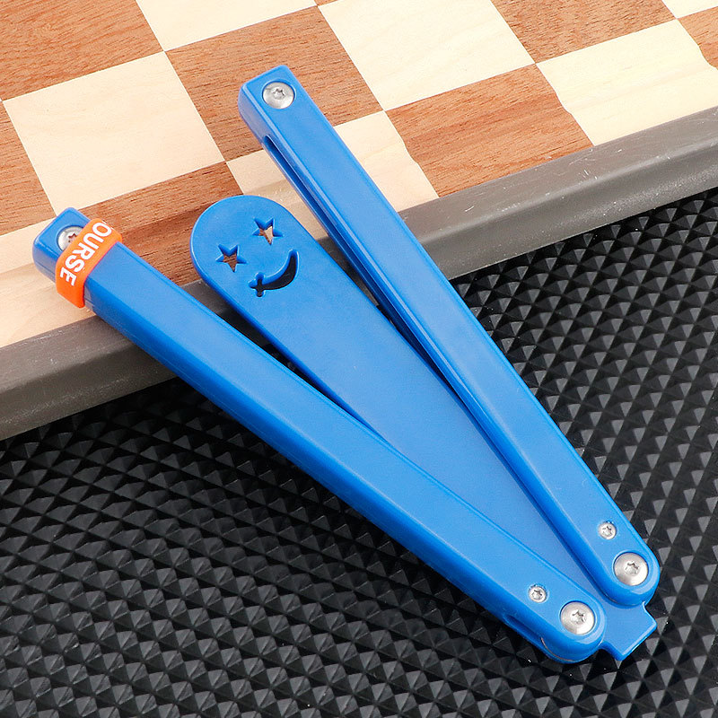 Outdoor camping practice combs practice knives plastic butterfly combs practice tools butterfly swinging combs details Picture