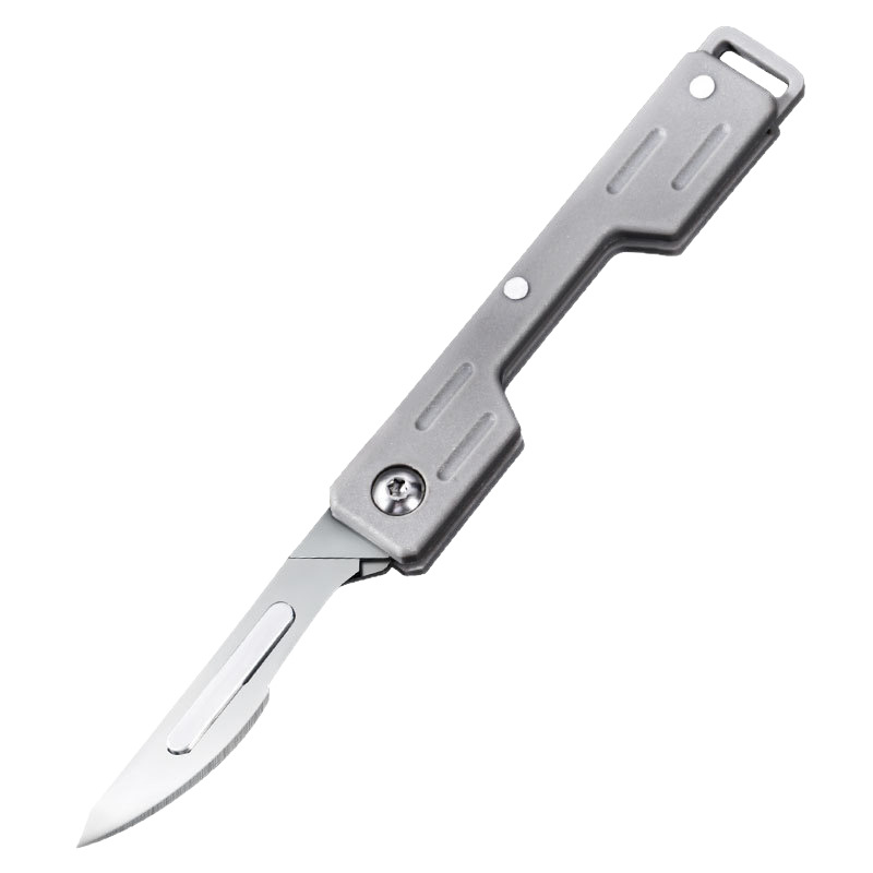 Stainless steel plastic-handled utility knife box, No. 23 blade, outdoor detachable surgical knife, paper cutter, folding fruit knife Item Picture