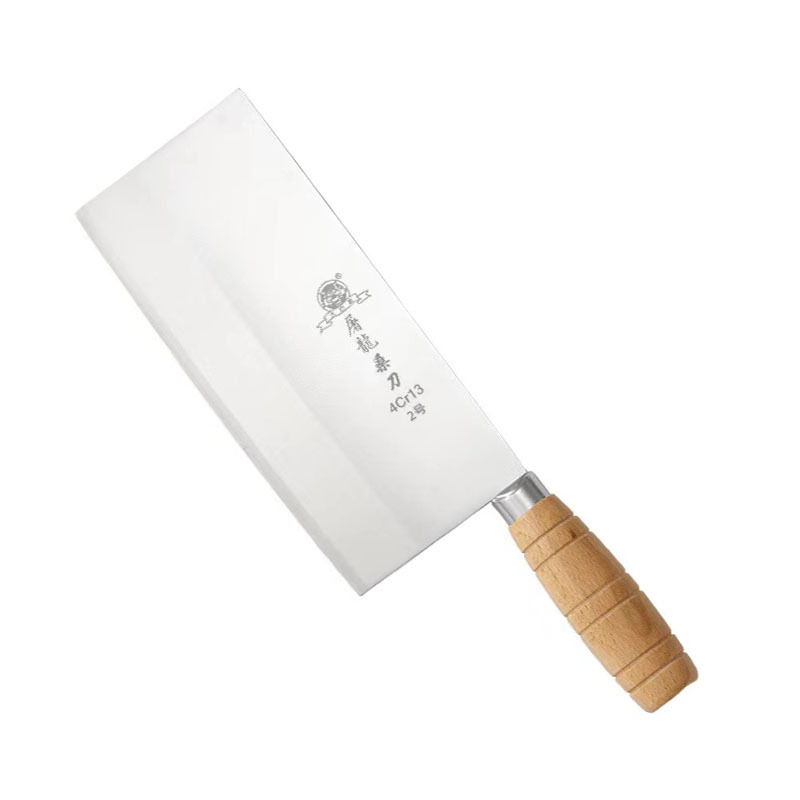 Household kitchen knife, stainless steel kitchen knife, hotel and restaurant special wooden handle chef knife, mulberry knife, slicing knife, sharp meat cutting knife Item Picture